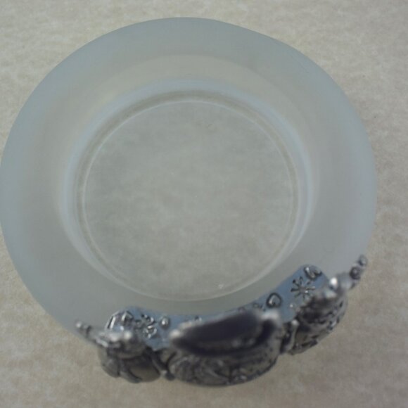 Seagull Pewter Pillar Candle Holder 2000 Christmas Snowmen - Picture 2 of 6